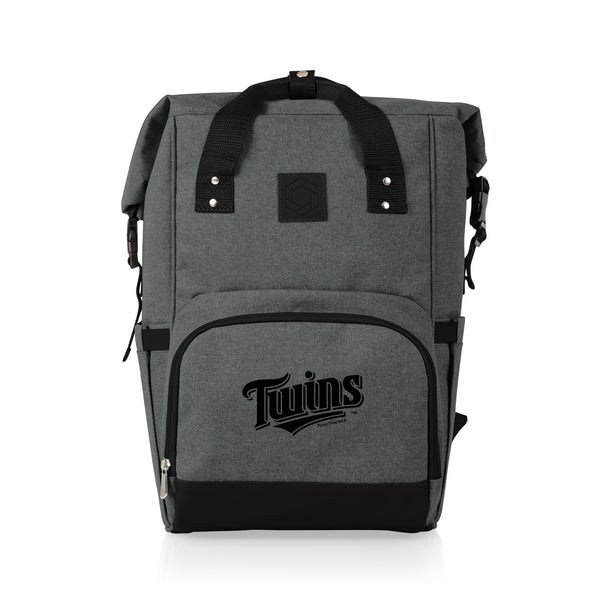 Minnesota Twins - On The Go Roll-Top Backpack Cooler