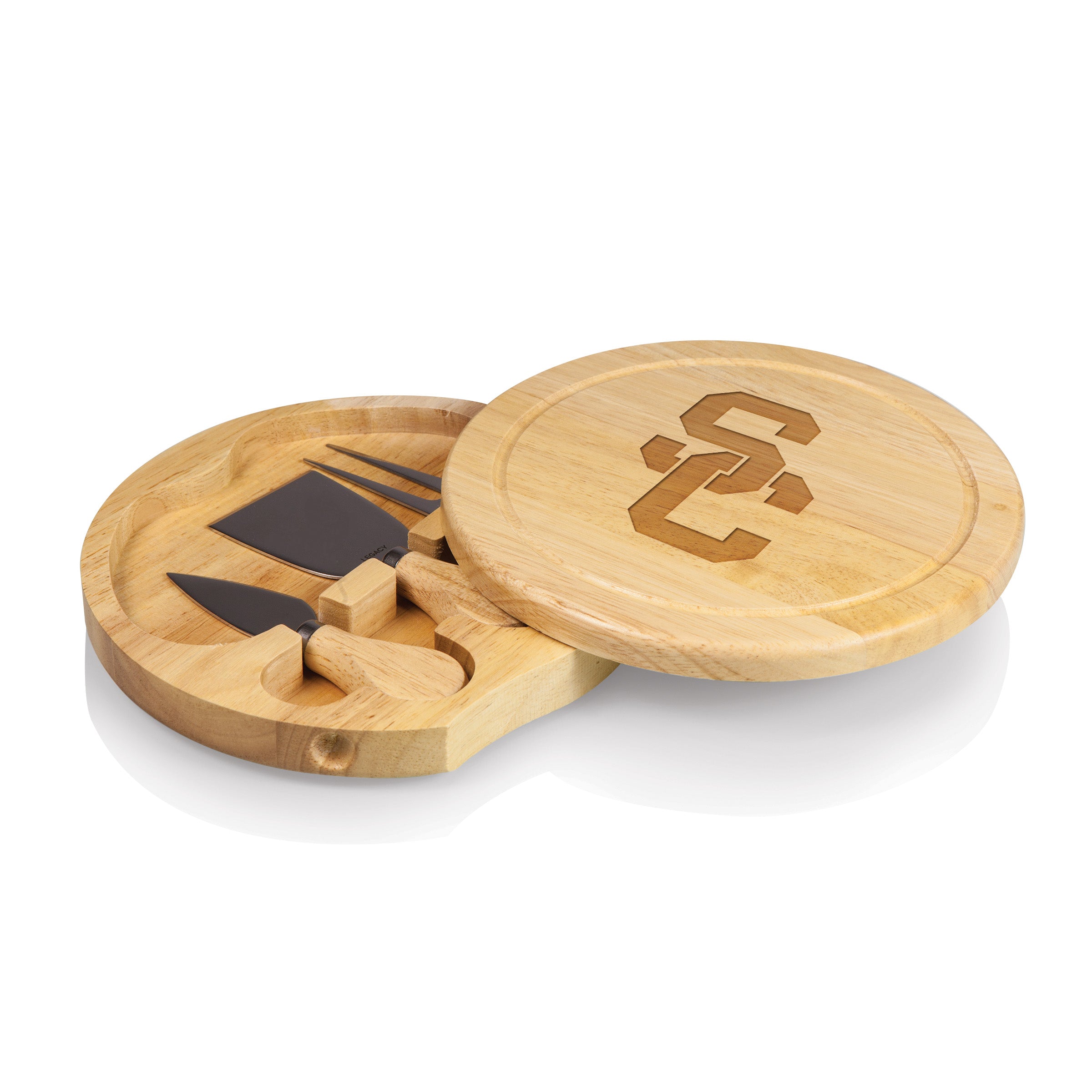 USC Trojans - Brie Cheese Cutting Board & Tools Set-Picnic Time Family of Brands