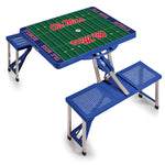 Ole Miss Rebels - Picnic Table Portable Folding Table with Seats