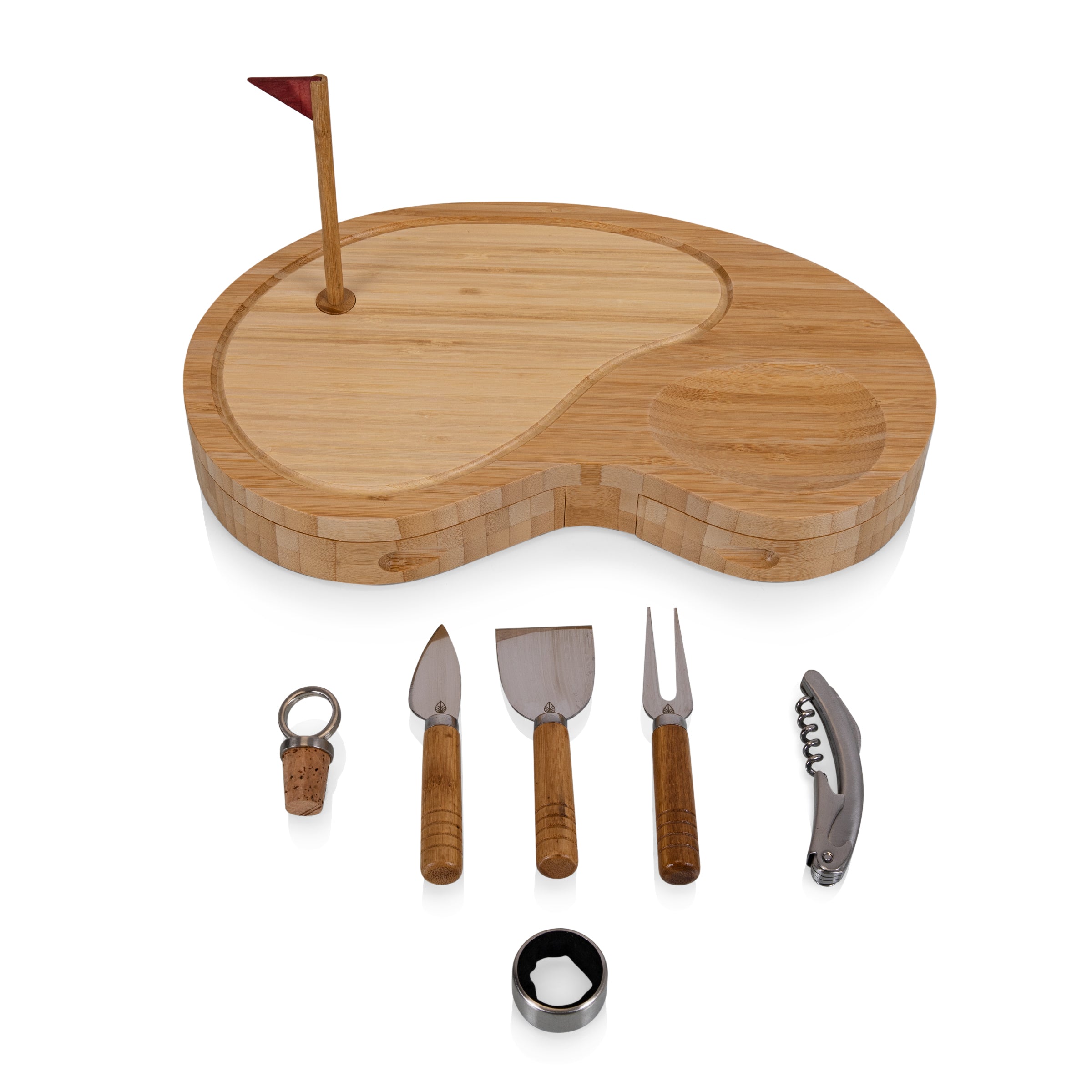 Sand Trap Golf Cheese Cutting Board & Tools Set