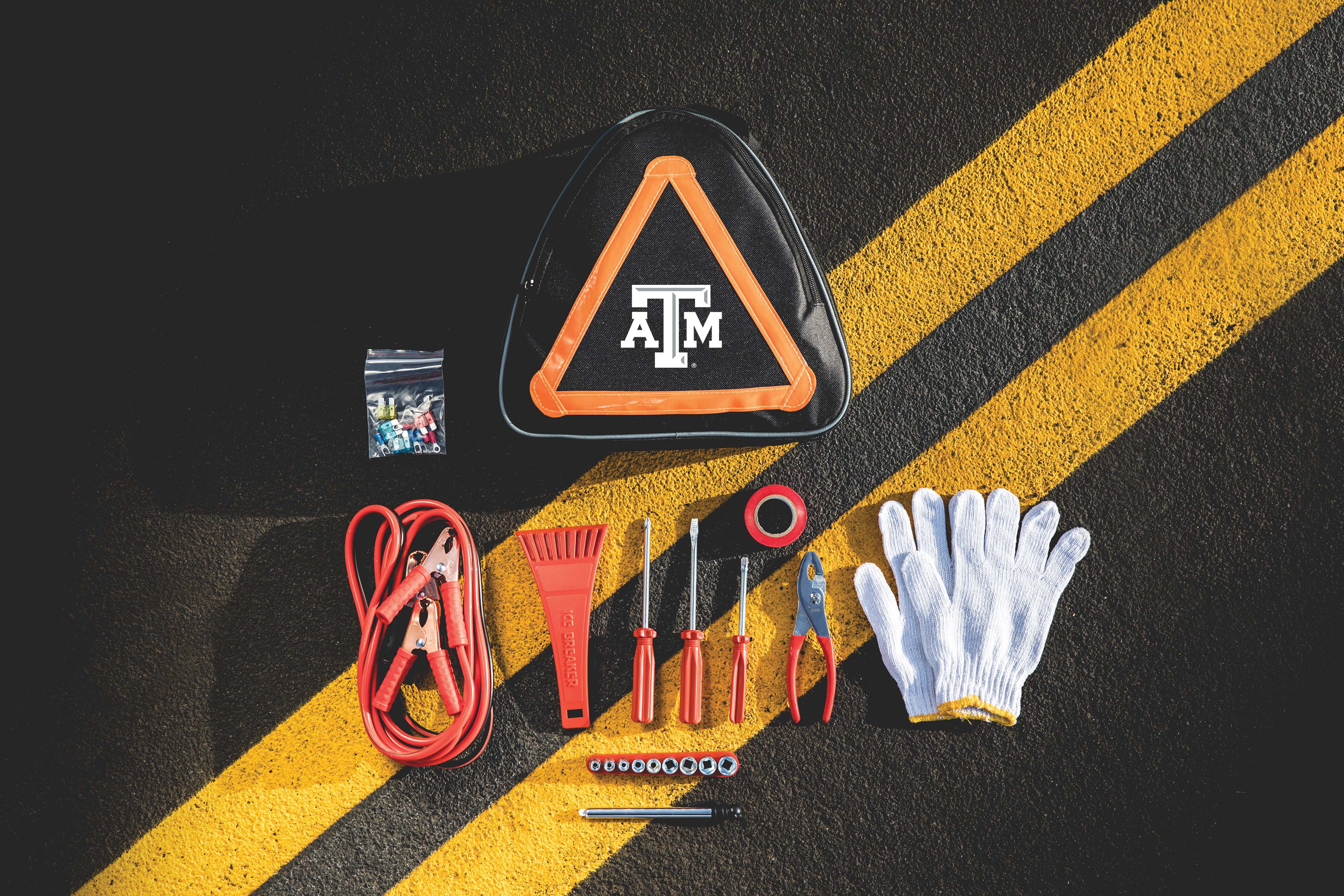 Texas A&M Aggies - Roadside Emergency Car Kit