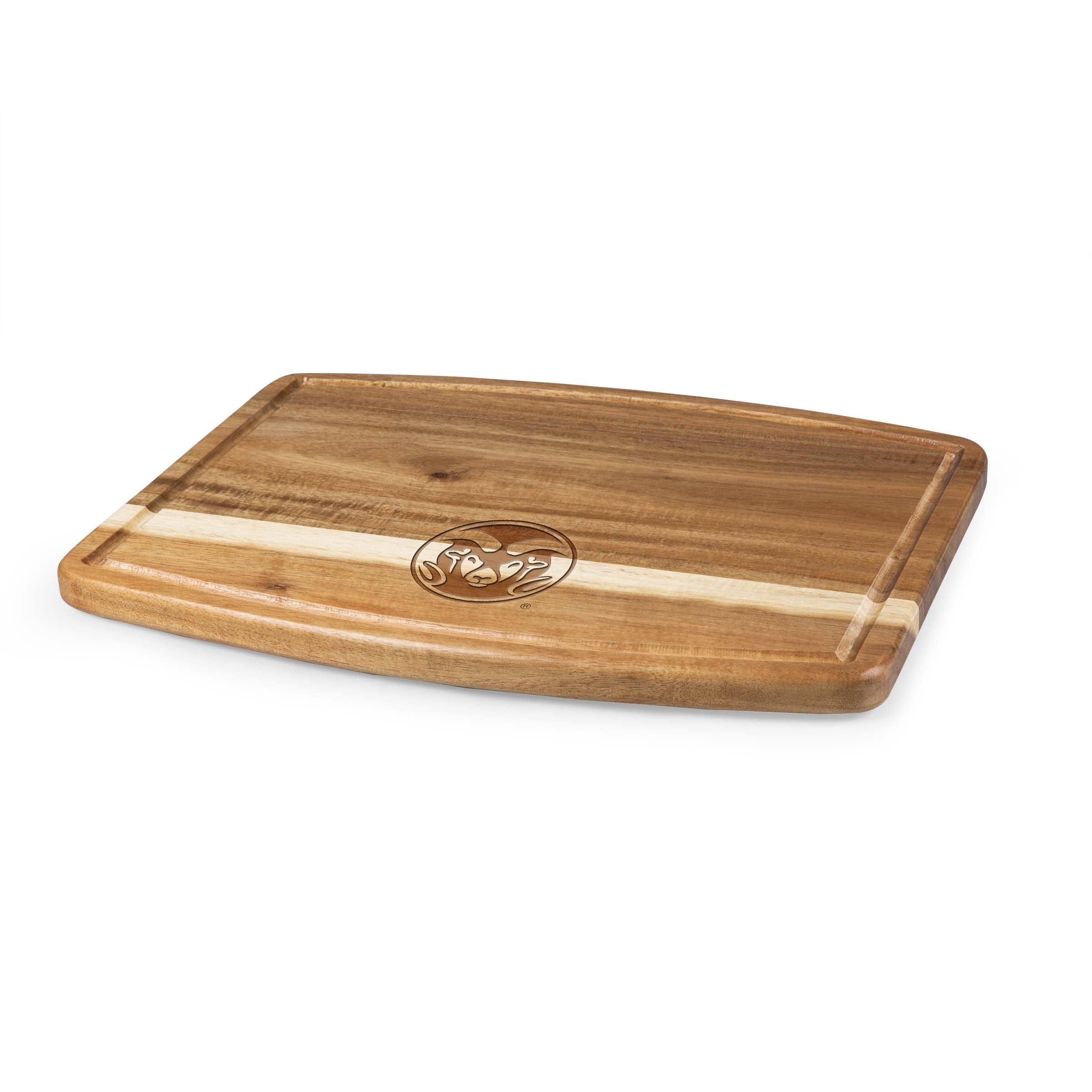 Colorado State Rams - Ovale Acacia Cutting Board