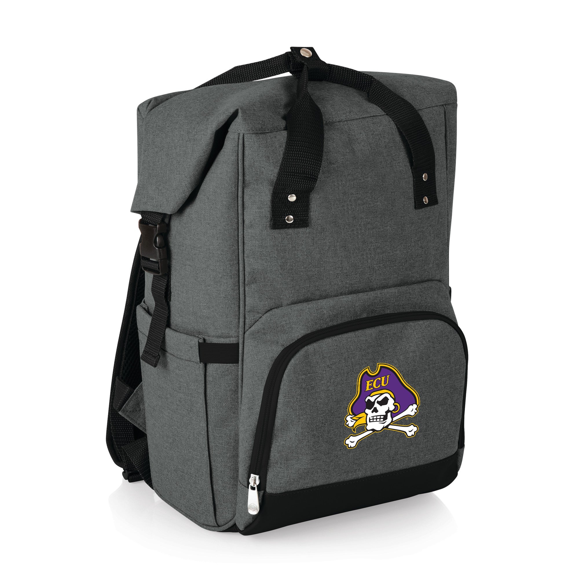 East Carolina Pirates - On The Go Roll-Top Backpack Cooler