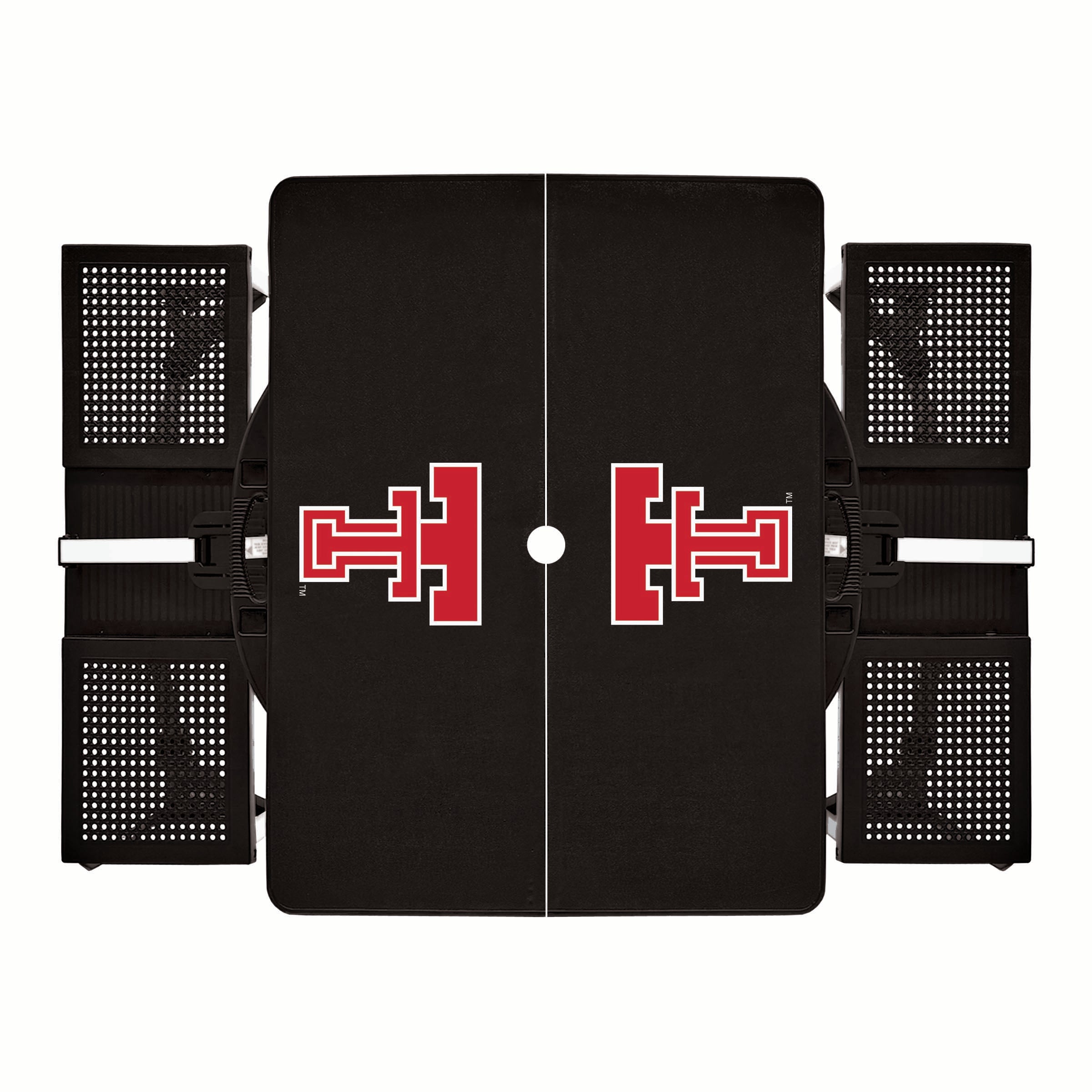 Texas Tech Red Raiders - Picnic Table Portable Folding Table with Seats-Picnic Time Family of Brands