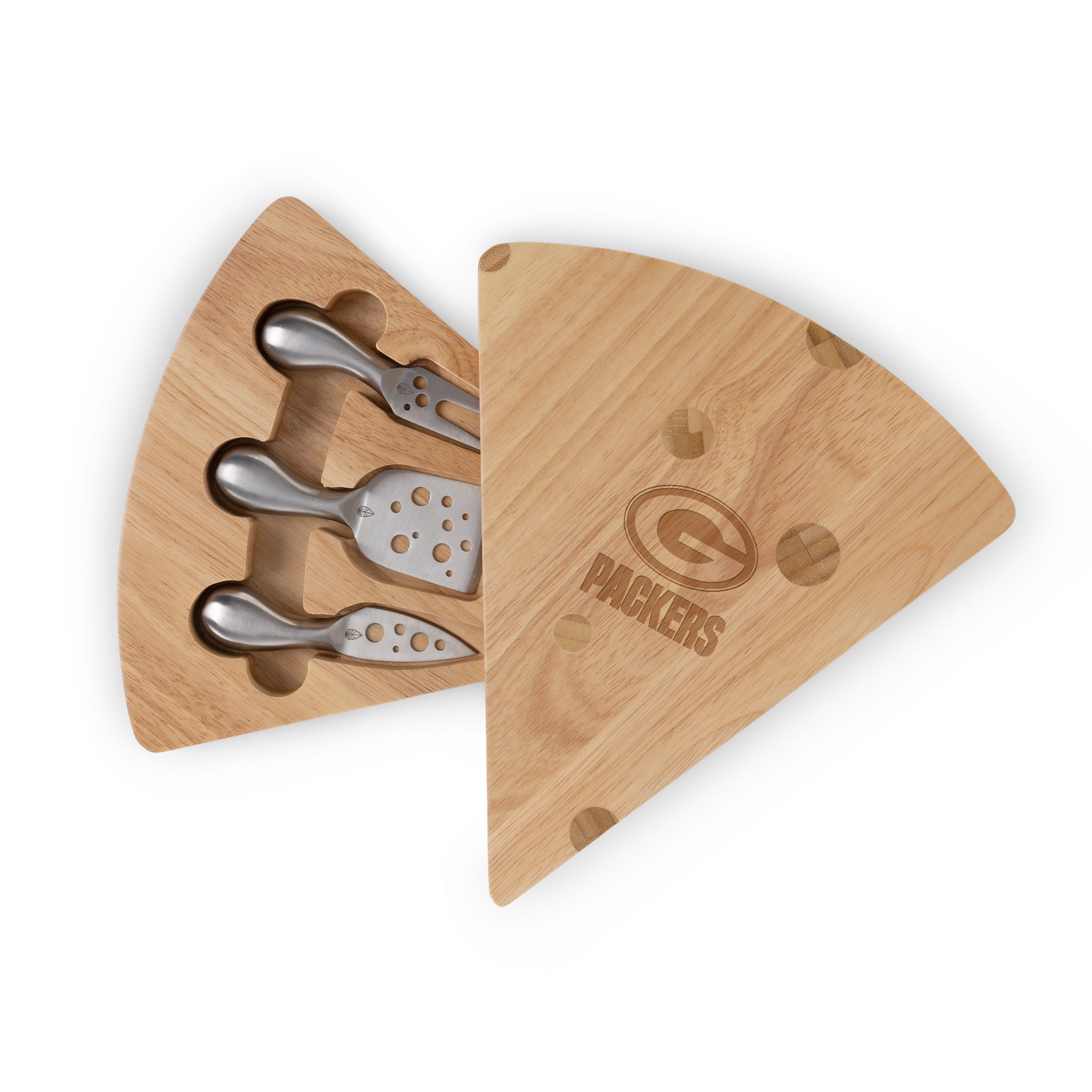 Green Bay Packers - Swiss Cheese Cutting Board & Tools Set-Picnic Time Family of Brands