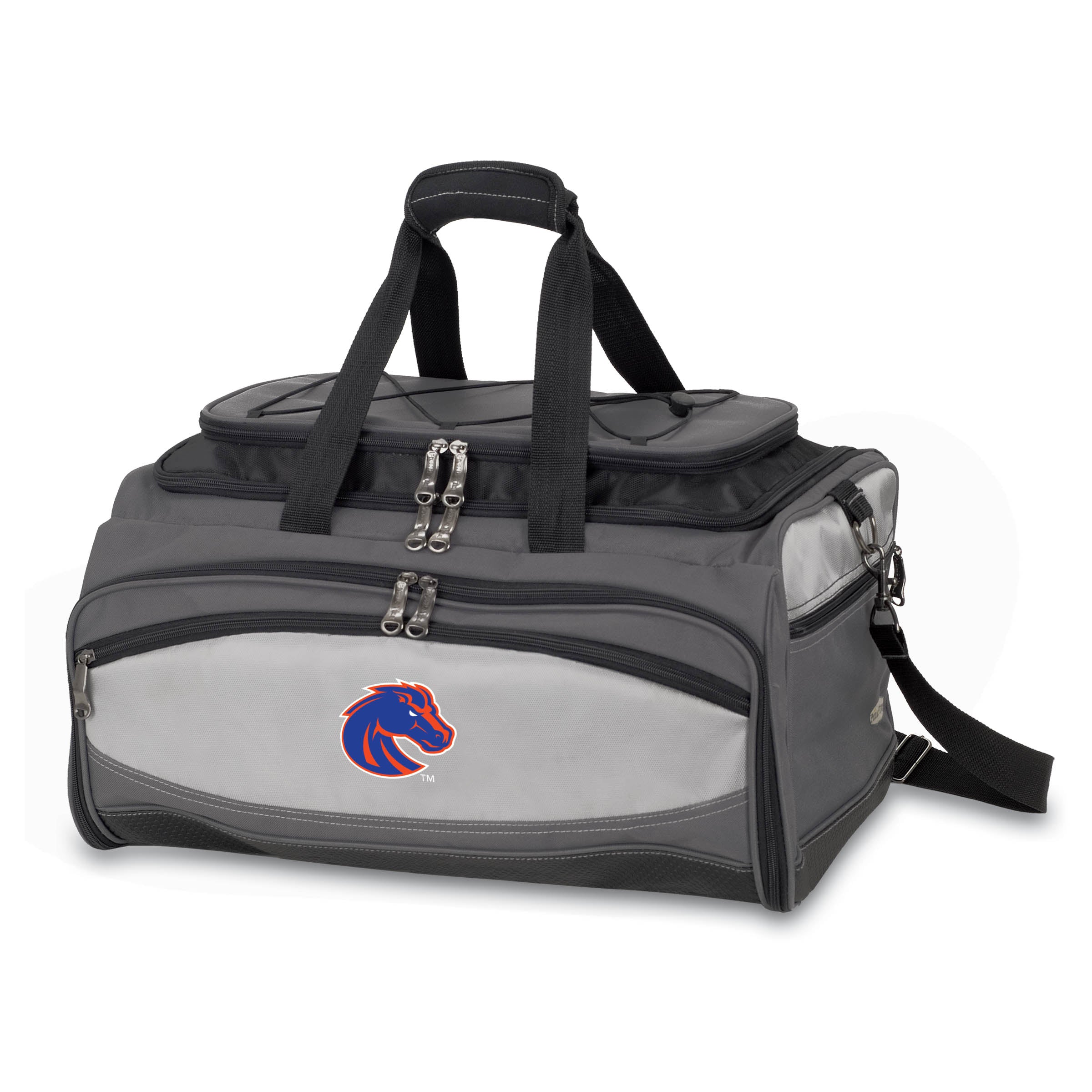 Boise State Broncos - Buccaneer Portable Charcoal Grill & Cooler Tote-Picnic Time Family of Brands