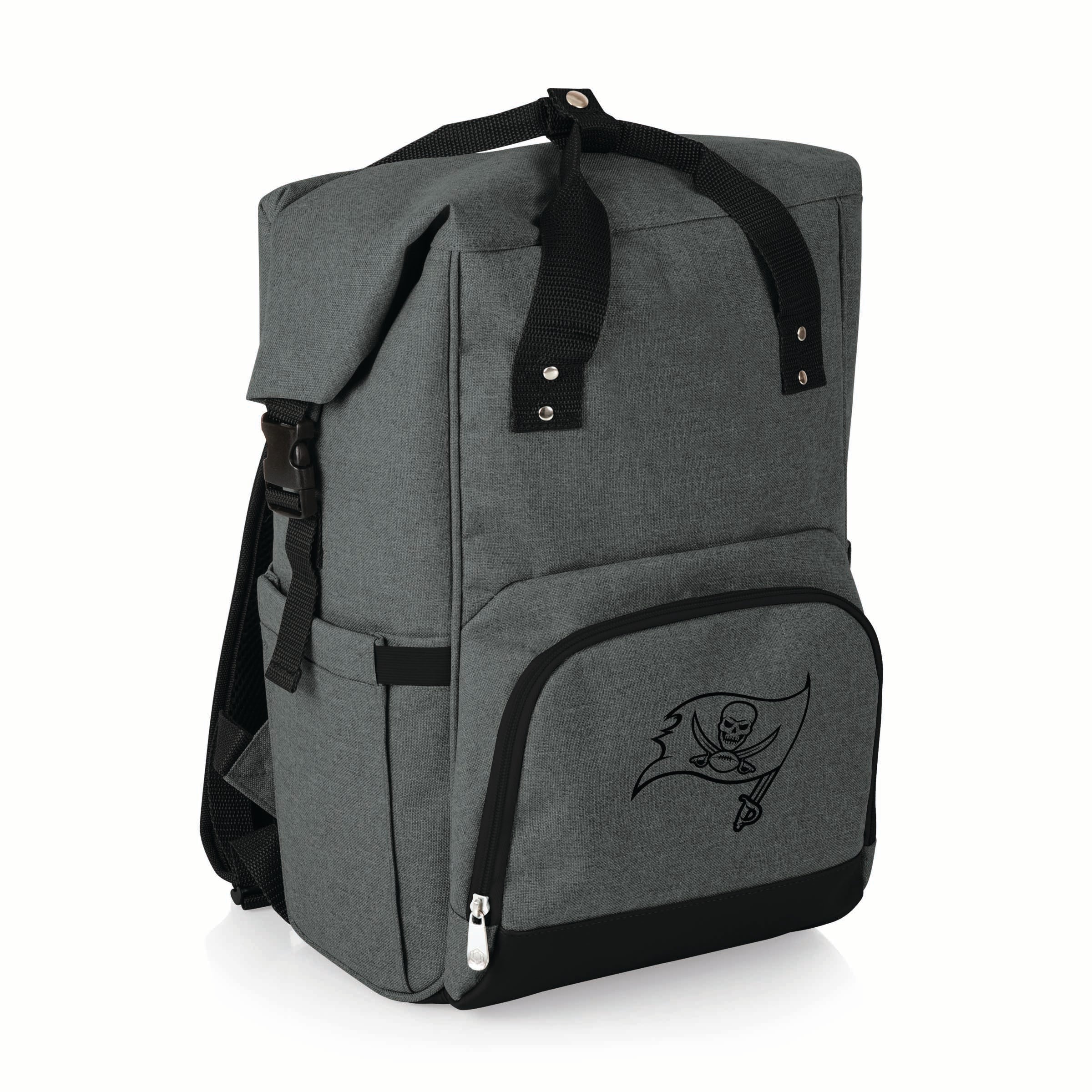 Tampa Bay Buccaneers - On The Go Roll-Top Backpack Cooler-Picnic Time Family of Brands