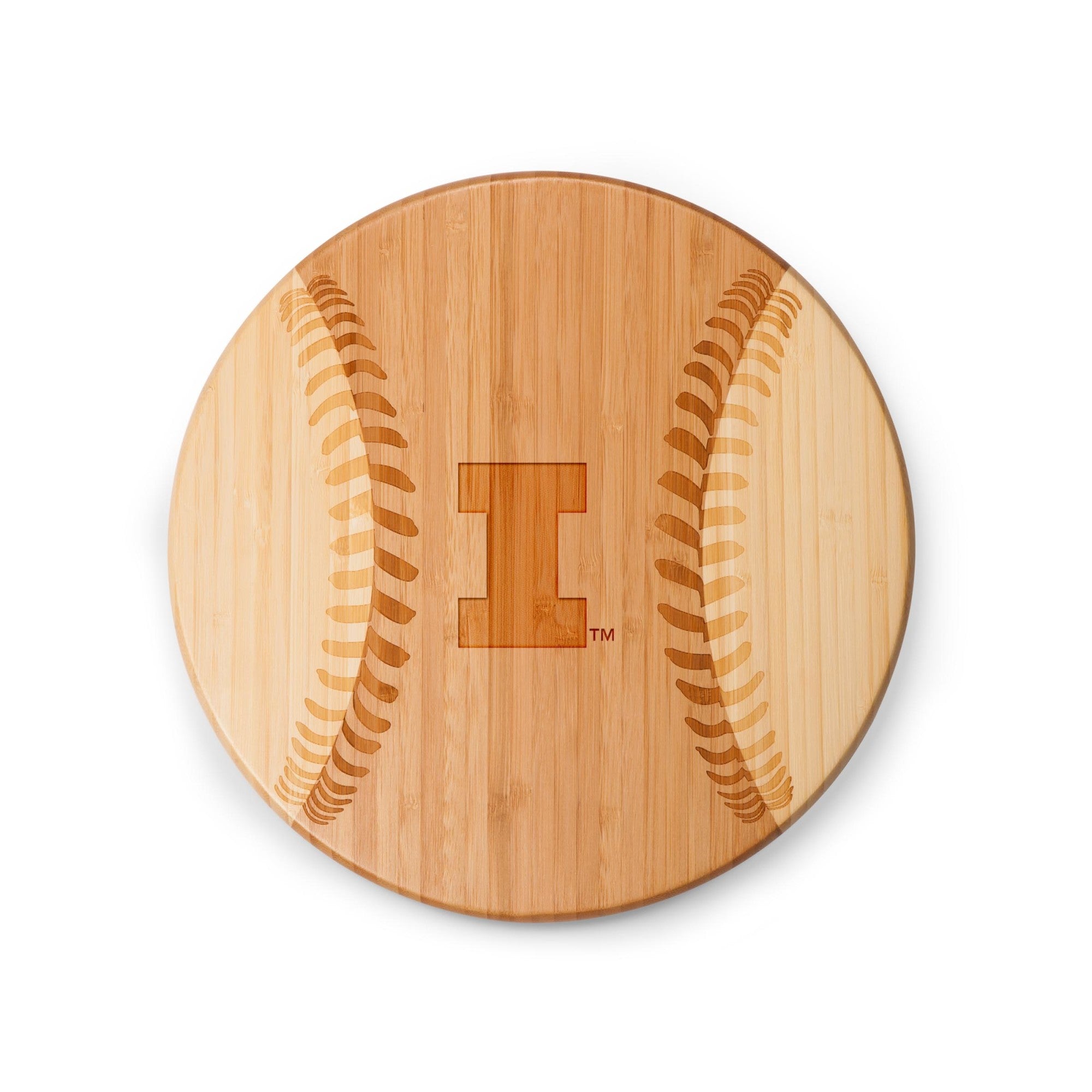 Illinois Fighting Illini - Home Run! Baseball Cutting Board & Serving Tray