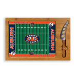 Auburn Tigers Football Field - Icon Glass Top Cutting Board & Knife Set-Picnic Time Family of Brands