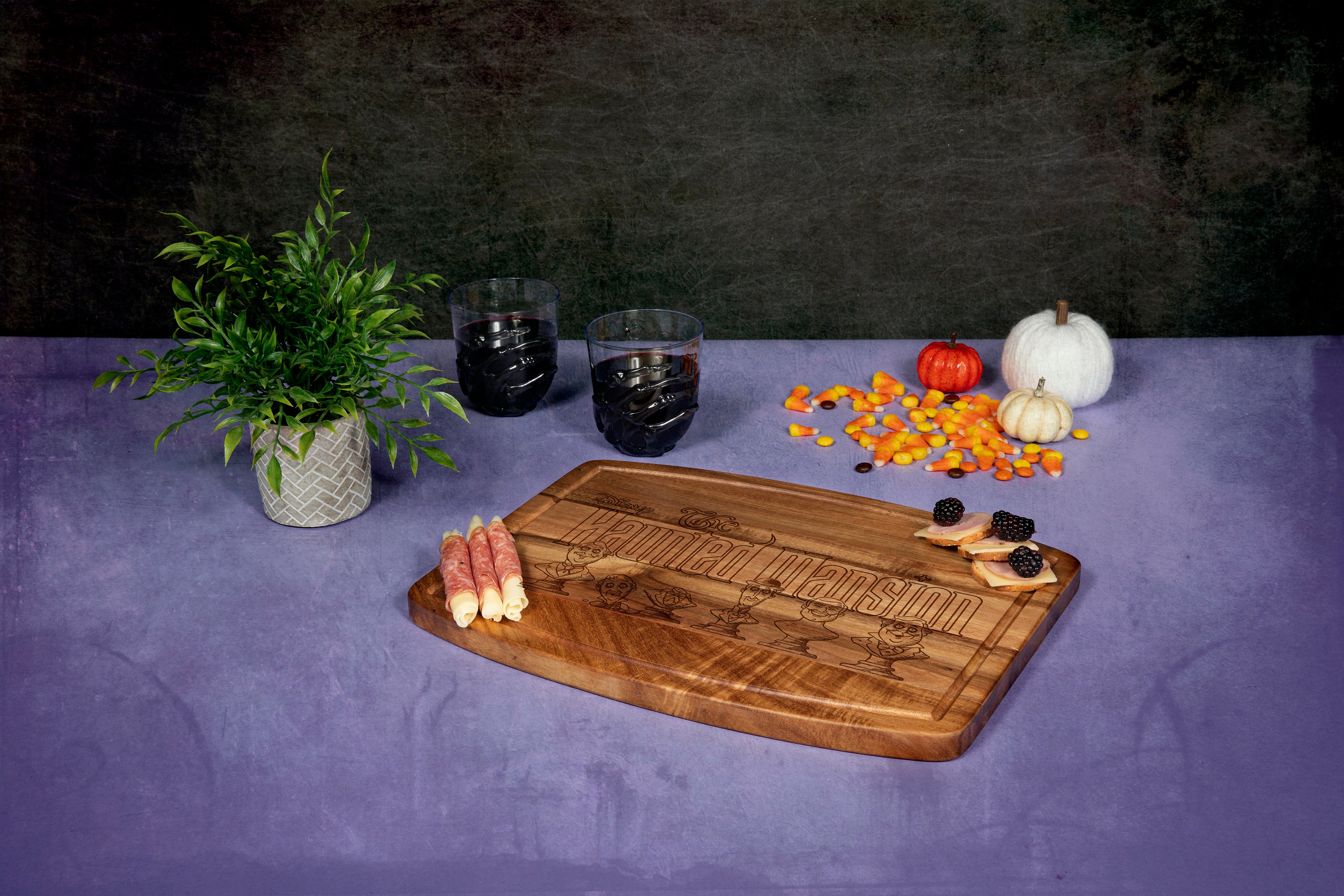 Haunted Mansion - Ovale Acacia Cutting Board-Picnic Time Family of Brands