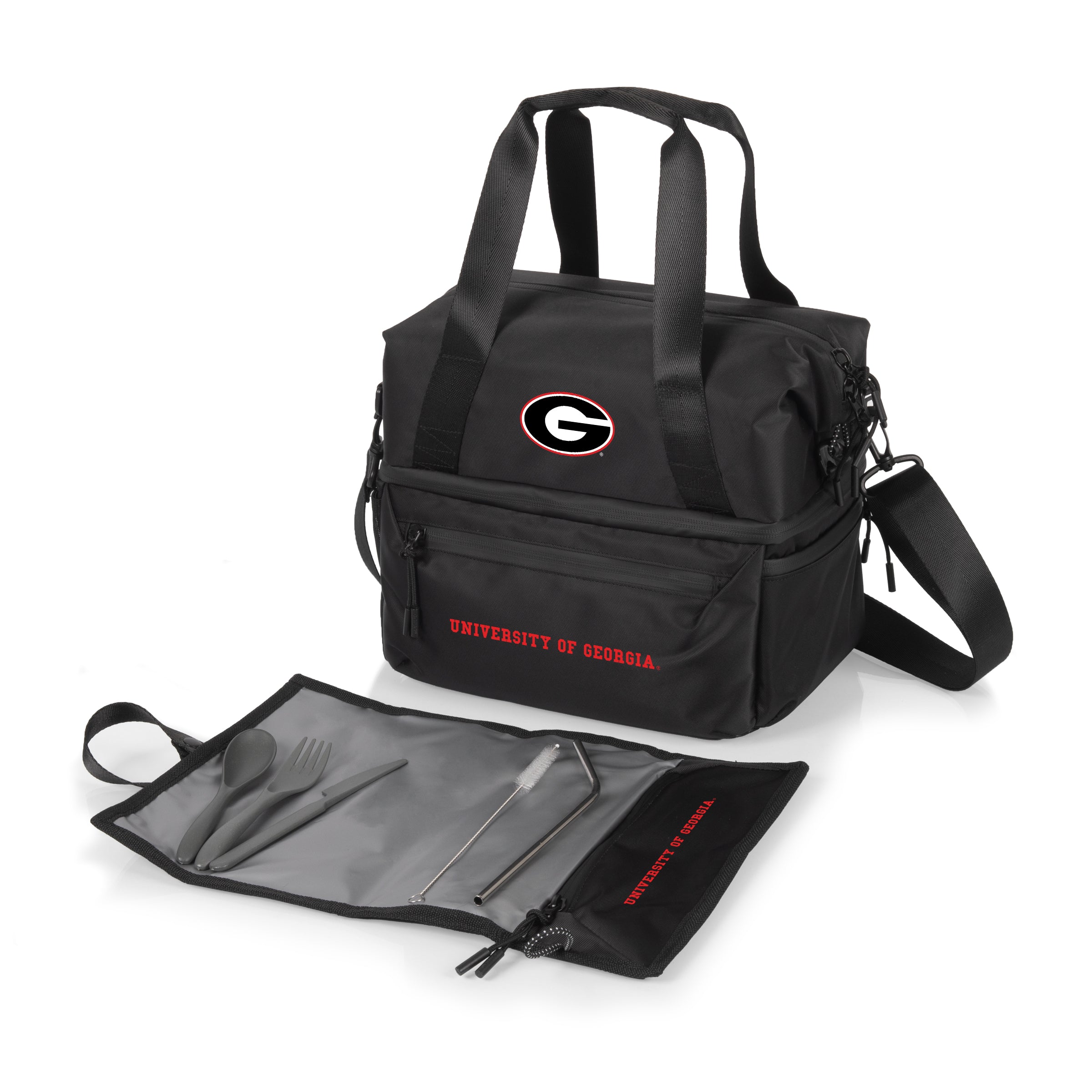 Georgia Bulldogs - Tarana Recycled Lunch Bag Cooler with Utensils