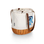 Rhode Island Rams - Coronado Canvas and Willow Basket Tote