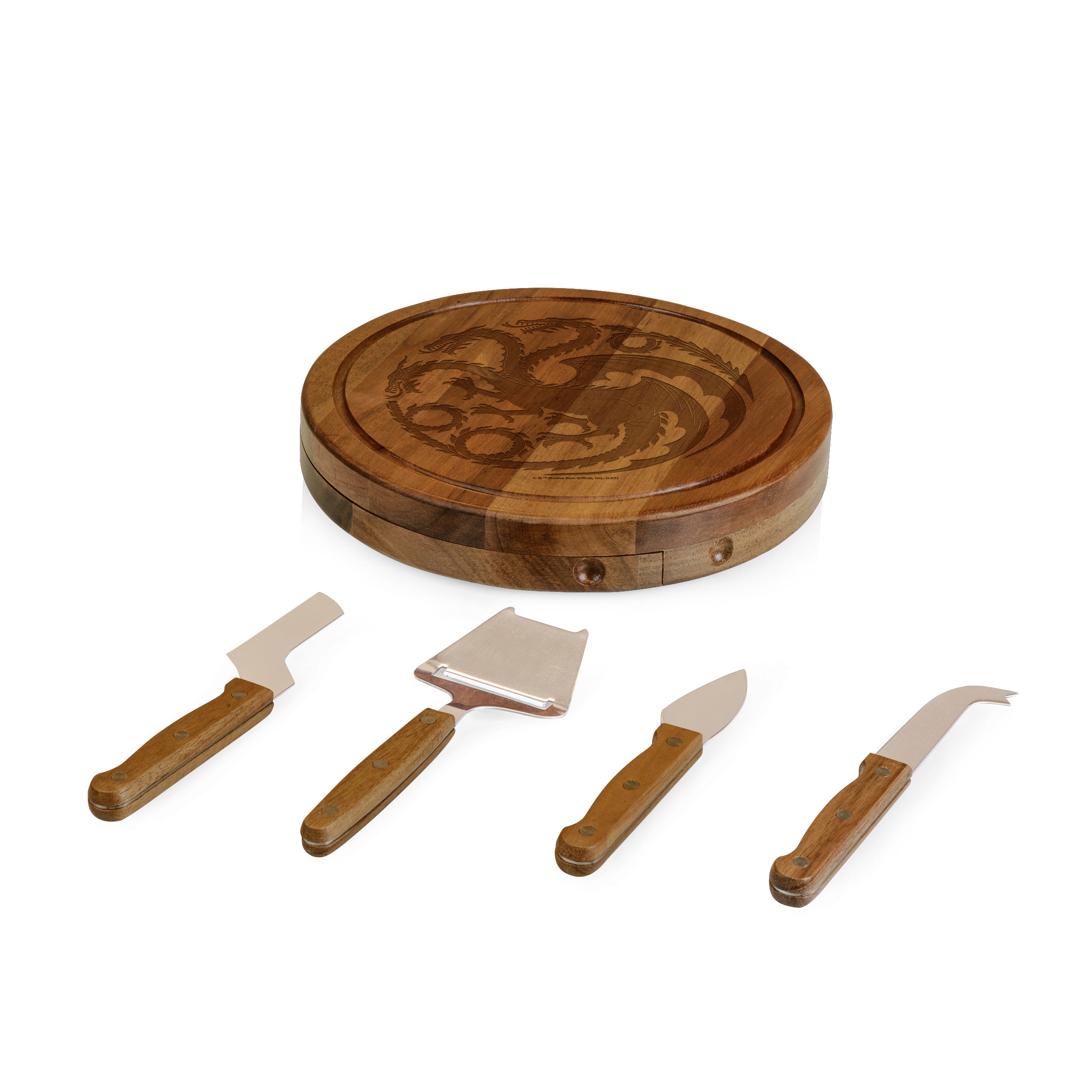 House of the Dragon - Acacia Circo Cheese Cutting Board & Tools Set