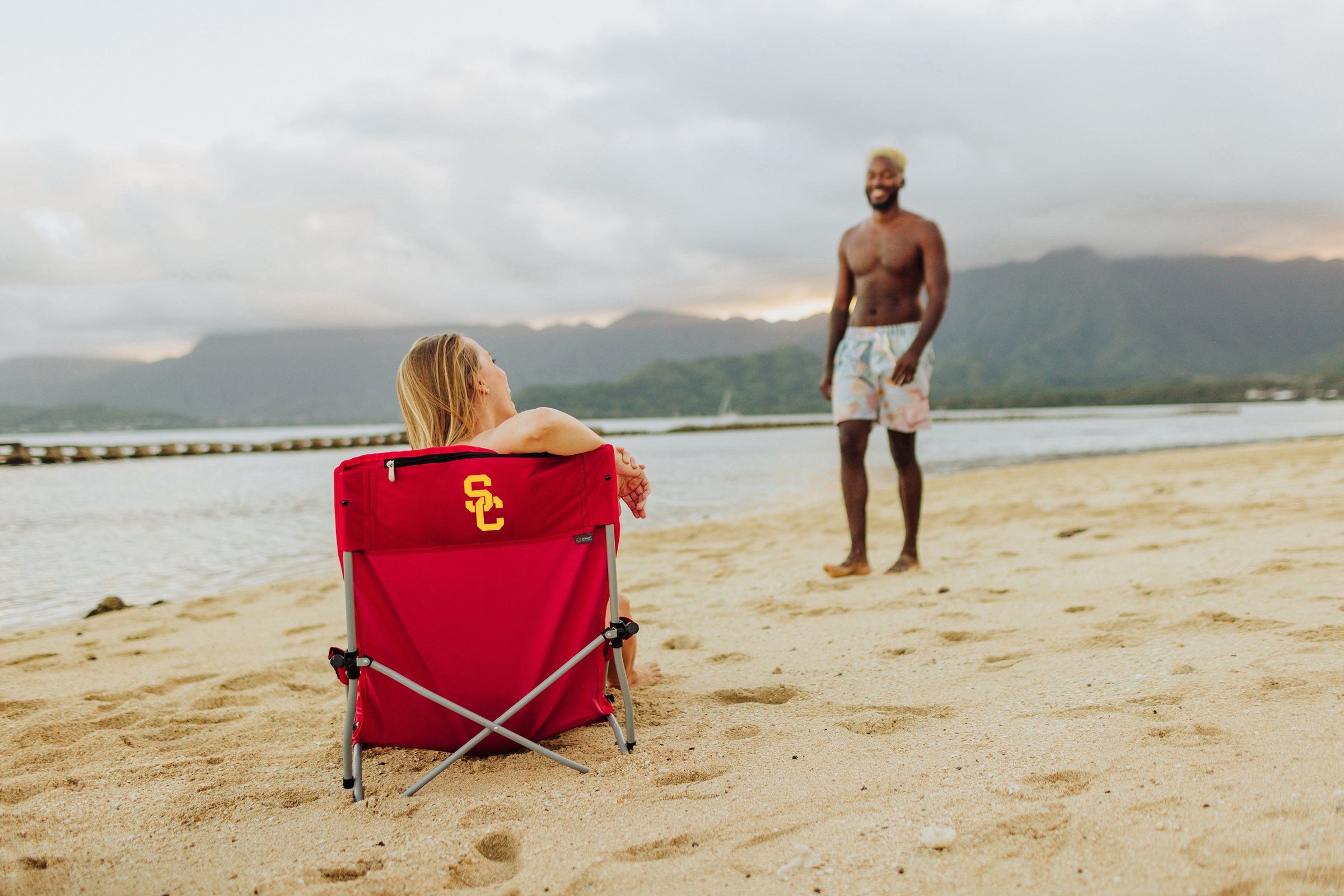 USC Trojans - Tranquility Beach Chair with Carry Bag