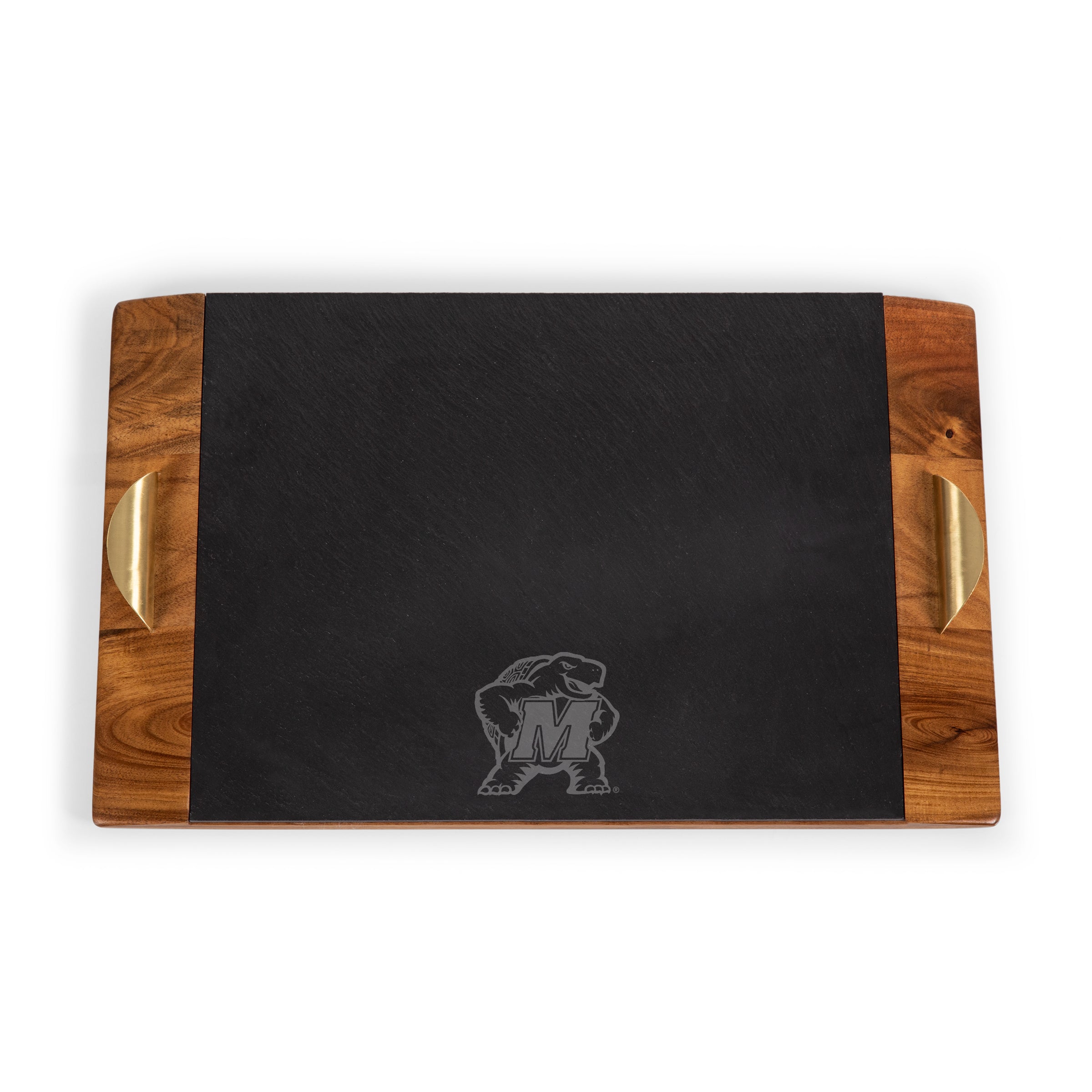 Maryland Terrapins - Covina Acacia and Slate Serving Tray-Picnic Time Family of Brands
