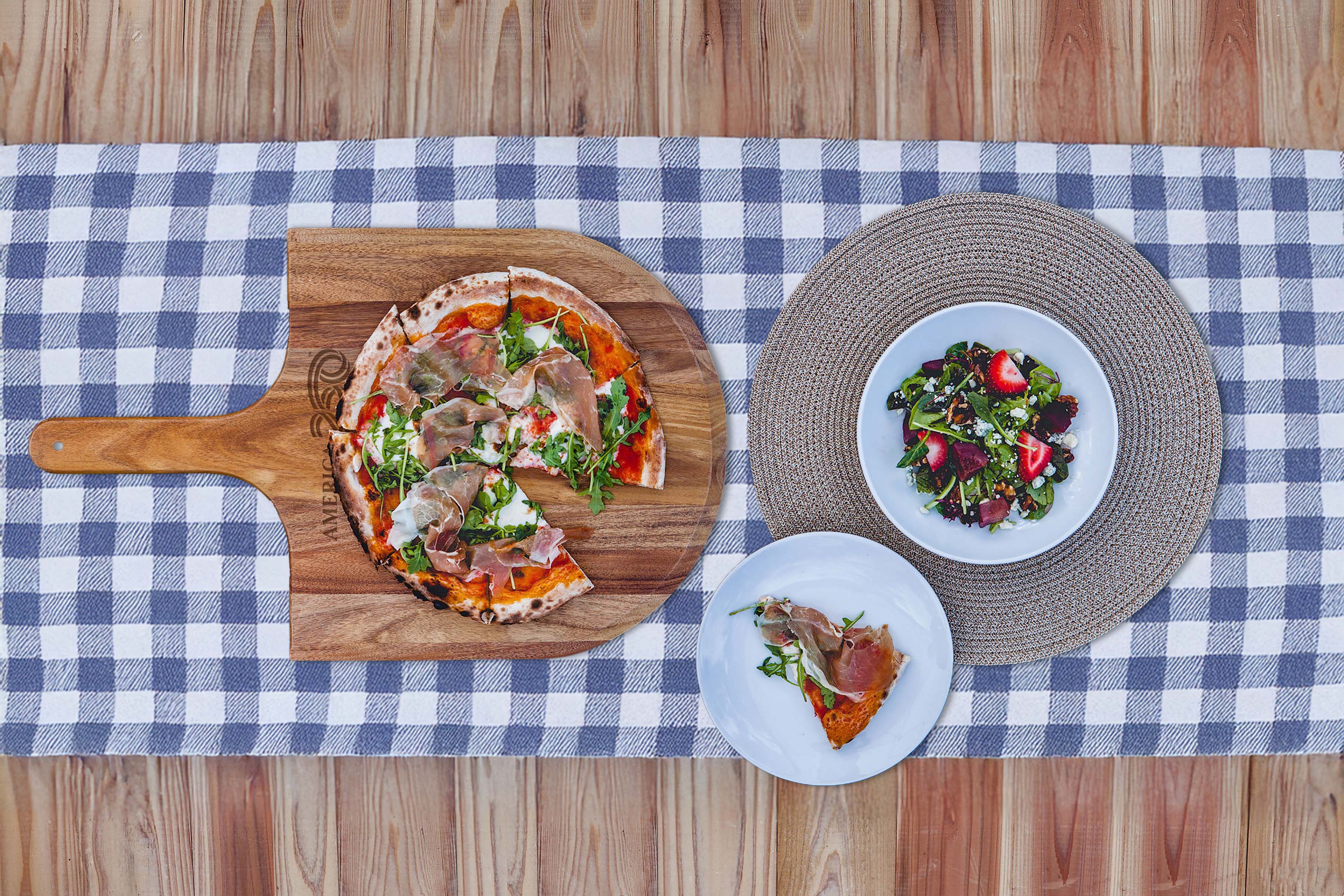 America250 - Acacia Pizza Peel Serving Paddle