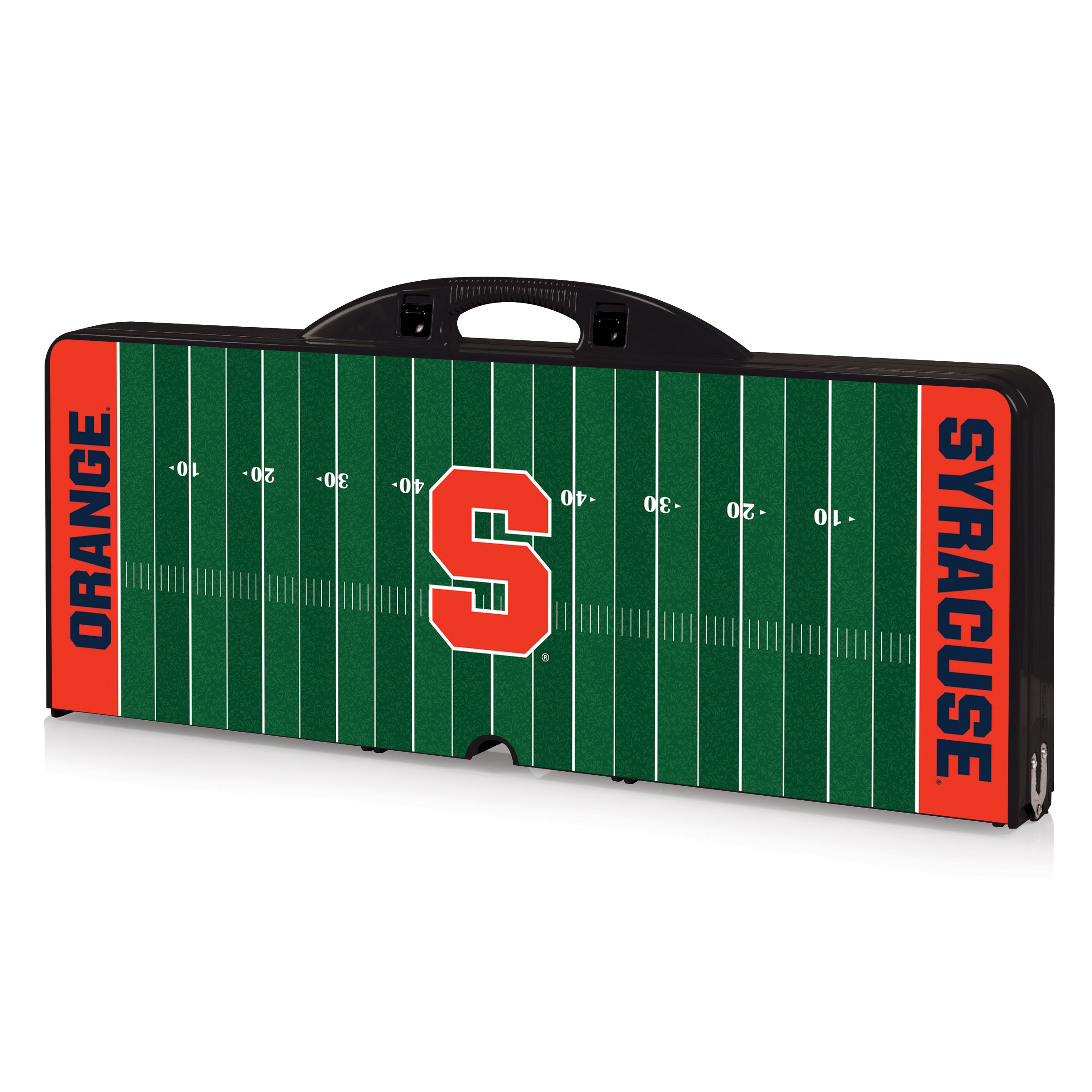 Syracuse Orange Football Field - Picnic Table Portable Folding Table with Seats