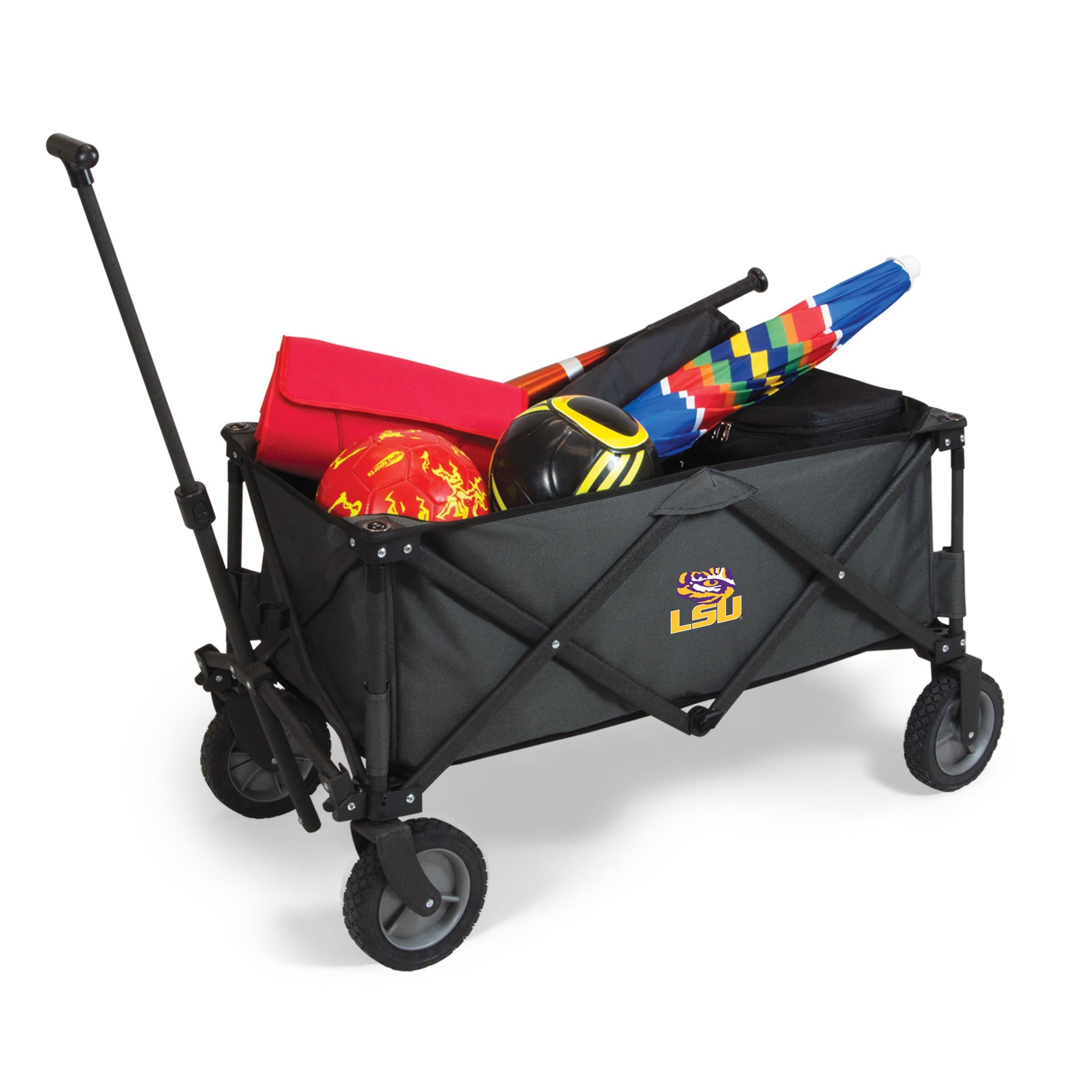 LSU Tigers - Adventure Wagon Portable Utility Wagon-Picnic Time Family of Brands