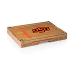 Oklahoma State Cowboys - Concerto Glass Top Cheese Cutting Board & Tools Set