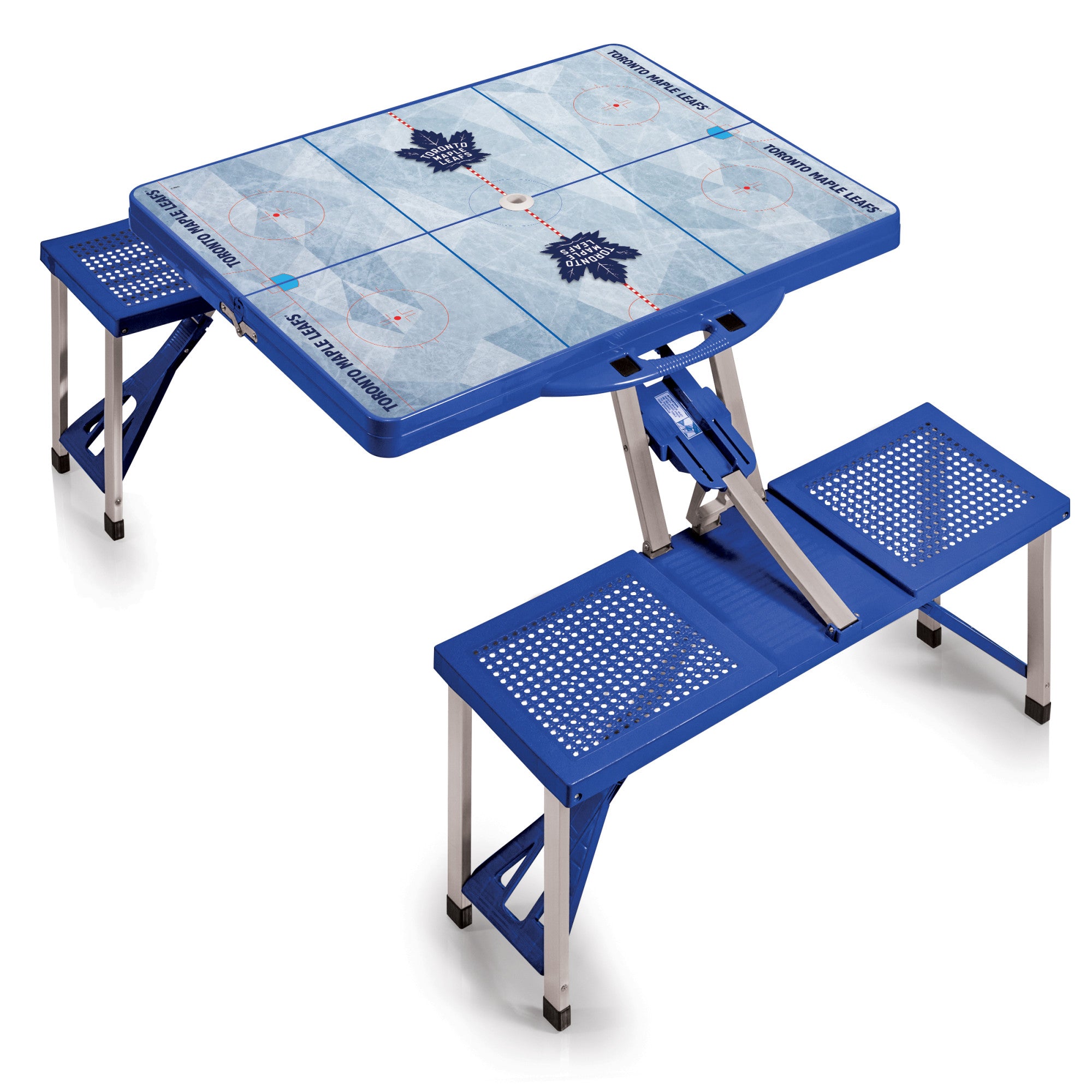 Toronto Maple Leafs Hockey Rink - Picnic Table Portable Folding Table with Seats