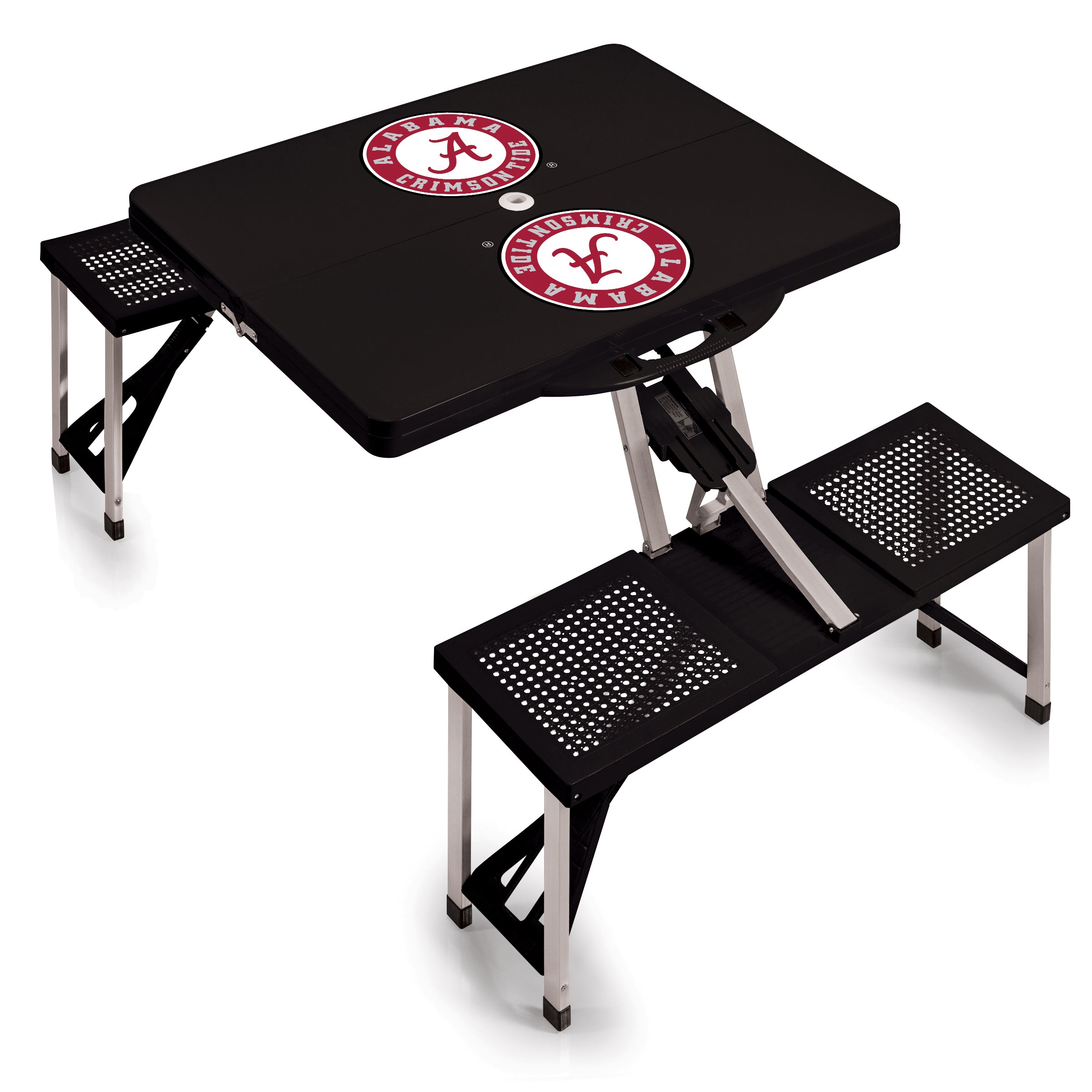 Alabama Crimson Tide - Picnic Table Portable Folding Table with Seats