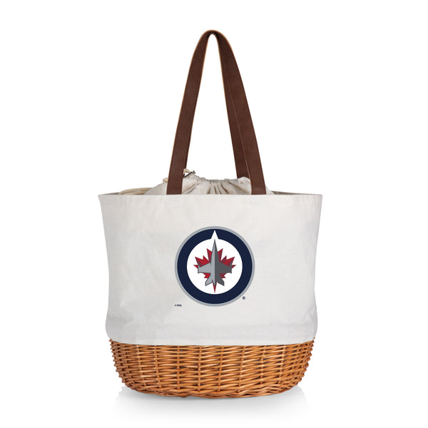 Winnipeg Jets - Coronado Canvas and Willow Basket Tote