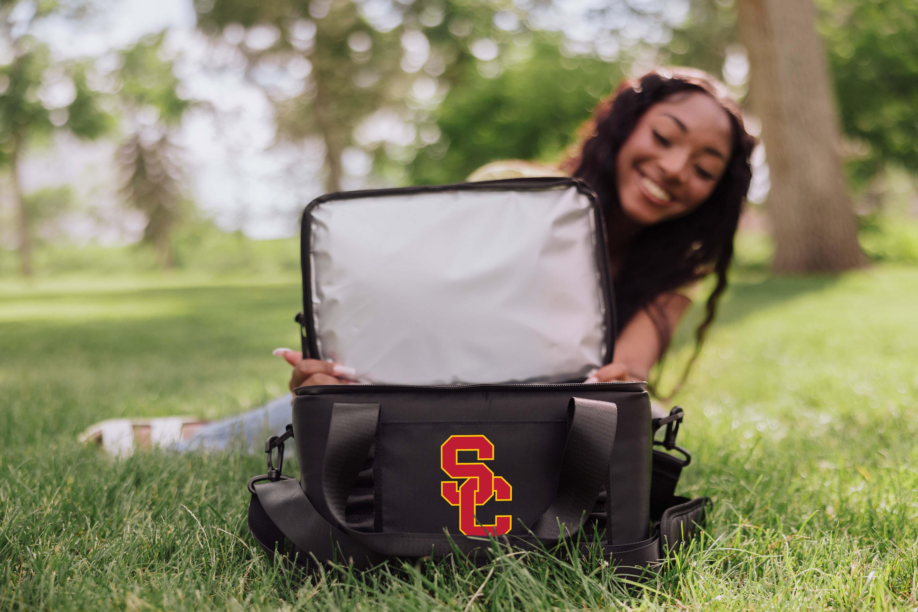 USC Trojans - Tarana Superthick Recycled Cooler - 12 can-Picnic Time Family of Brands