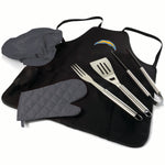 Los Angeles Chargers - BBQ Apron Tote Pro Grill Set-Picnic Time Family of Brands