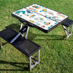 Picnic Table Portable Folding Table with Seats