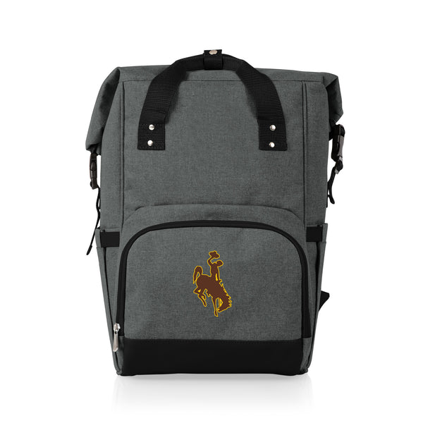Wyoming Cowboys - On The Go Roll-Top Backpack Cooler