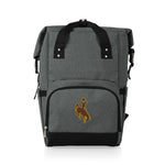 Wyoming Cowboys - On The Go Roll-Top Backpack Cooler