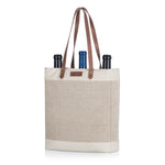 Pinot Jute 3 Bottle Insulated Wine Bag