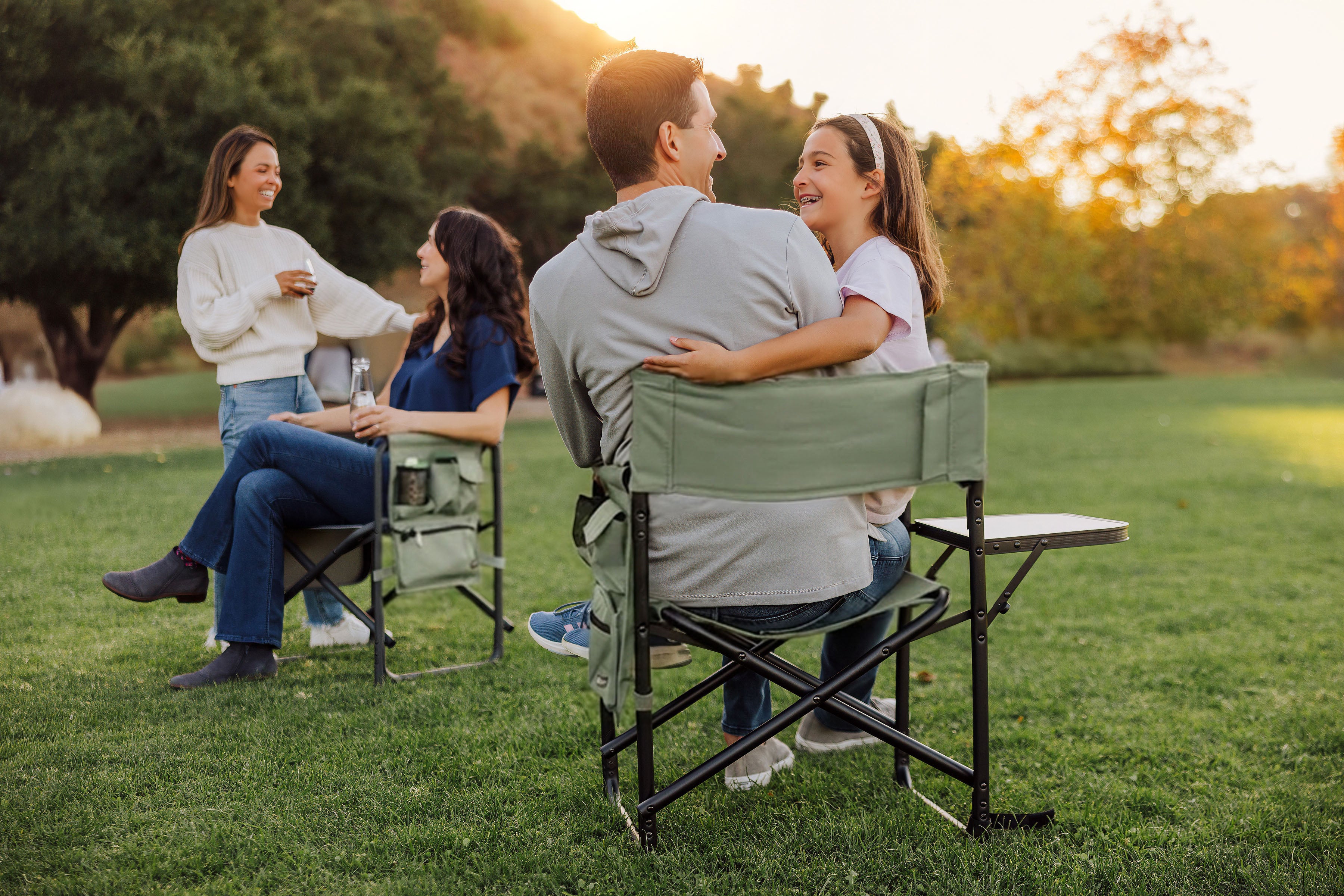 Sports Chair with Side Table-Picnic Time Family of Brands