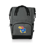 Kansas Jayhawks - On The Go Roll-Top Backpack Cooler