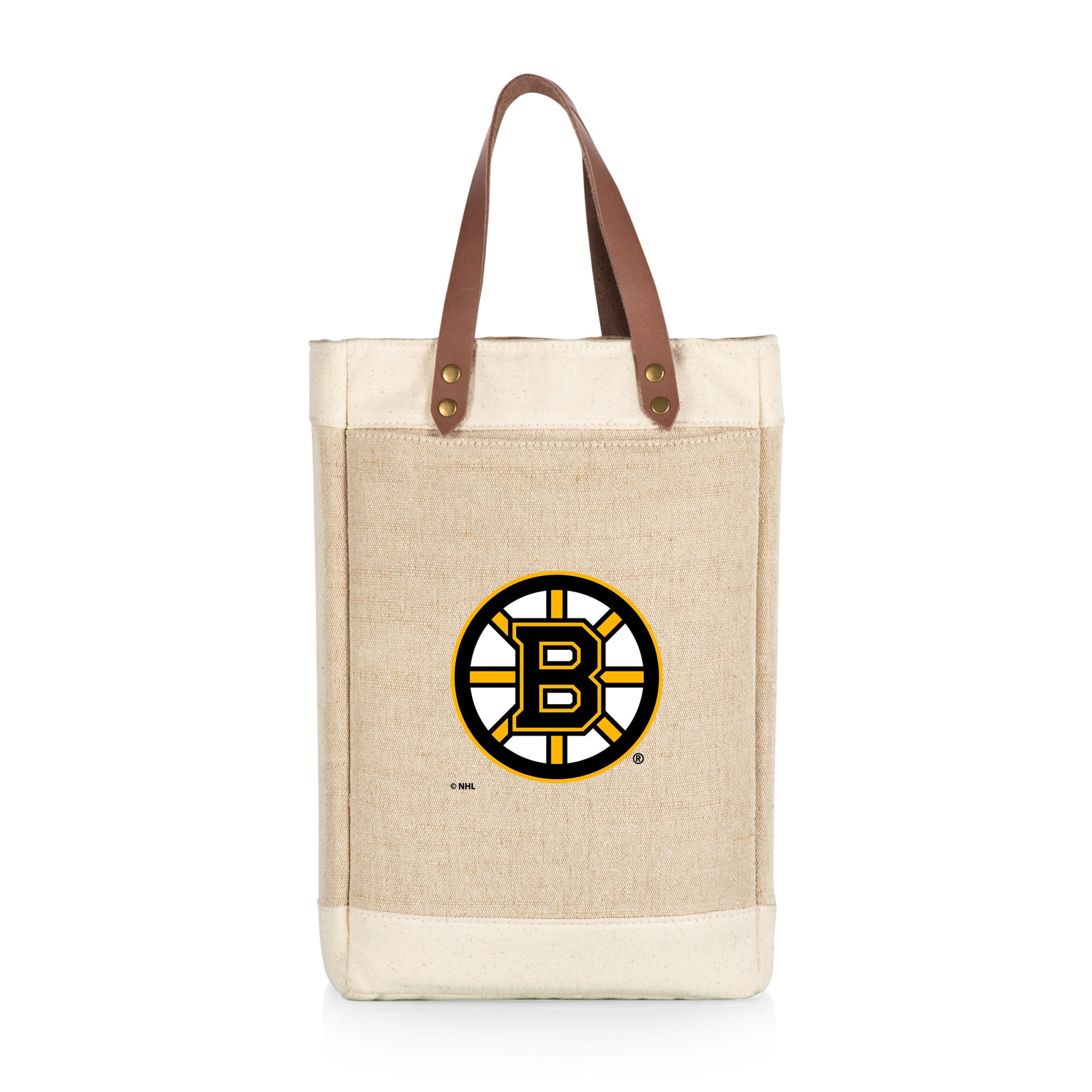 Boston Bruins - Pinot Jute 2 Bottle Insulated Wine Bag