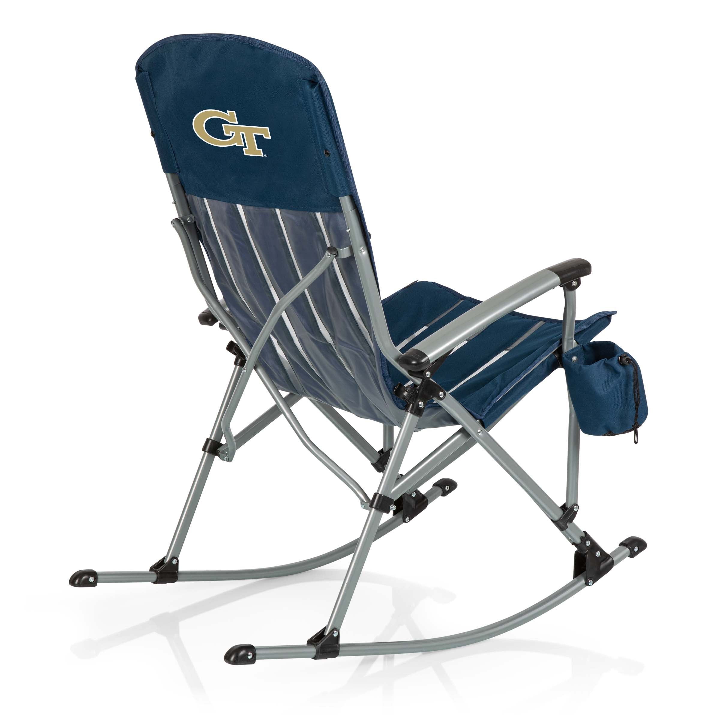 Georgia Tech Yellow Jackets - Outdoor Rocking Camp Chair-Picnic Time Family of Brands