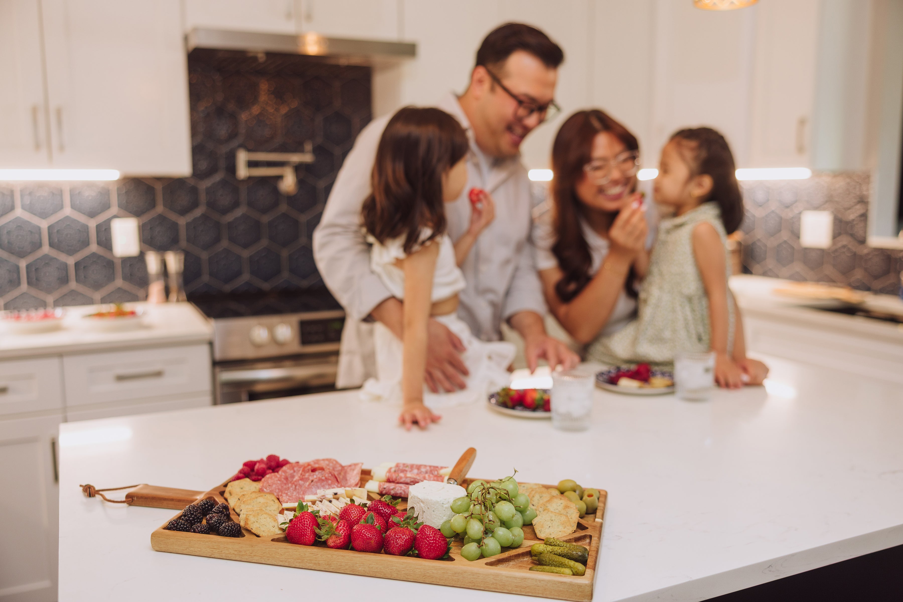 Acacia Grazing Charcuterie Sectioned Serving Board