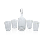 Ambassador Whiskey Box with Decanter and 4 Lowball Glasses