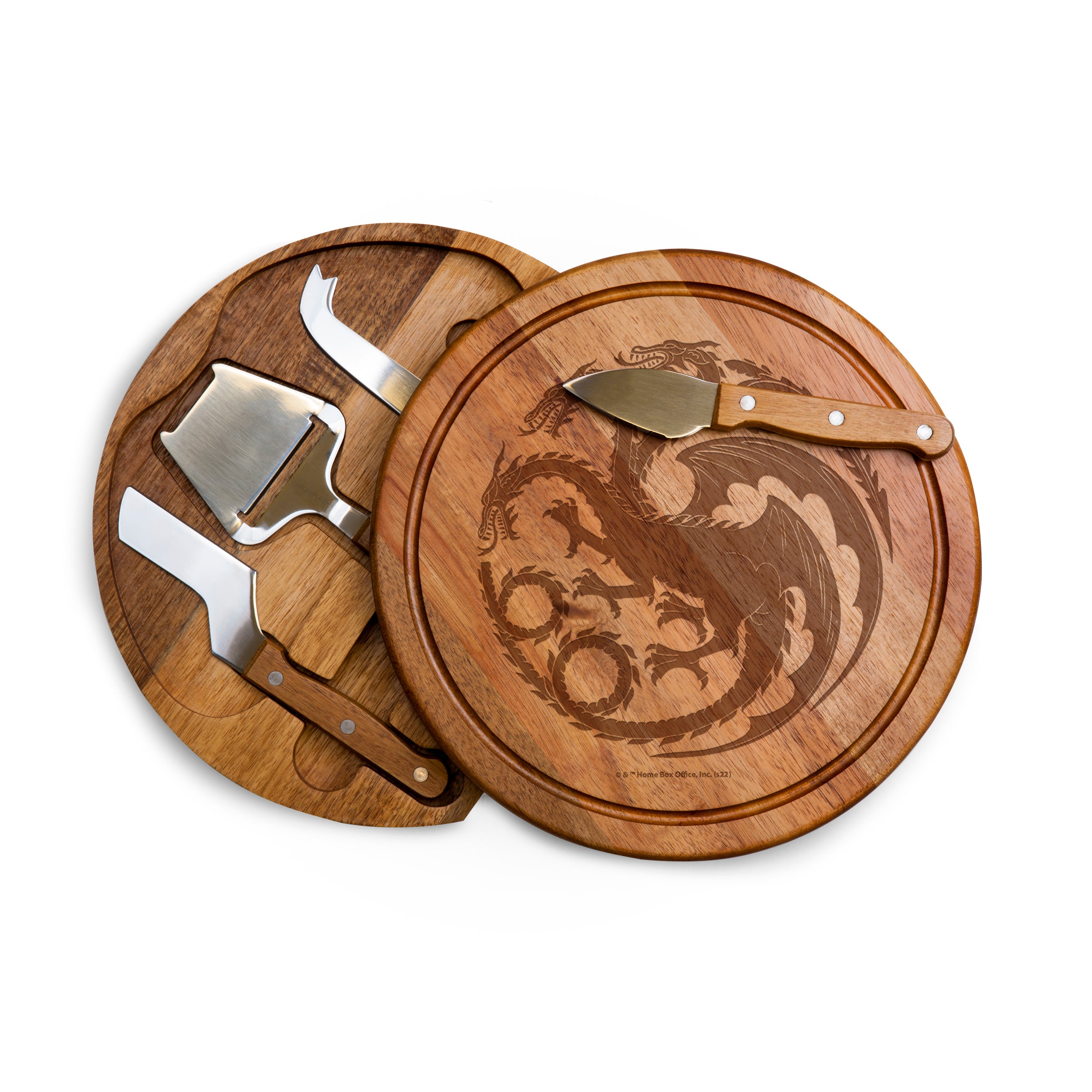 House of the Dragon - Acacia Circo Cheese Cutting Board & Tools Set