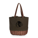 Chicago Blackhawks - Coronado Canvas and Willow Basket Tote-Picnic Time Family of Brands