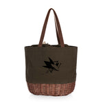 San Jose Sharks - Coronado Canvas and Willow Basket Tote