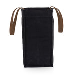 Market Waxed Canvas Tote with Leatherette Handles