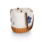 Toronto Maple Leafs - Coronado Canvas and Willow Basket Tote
