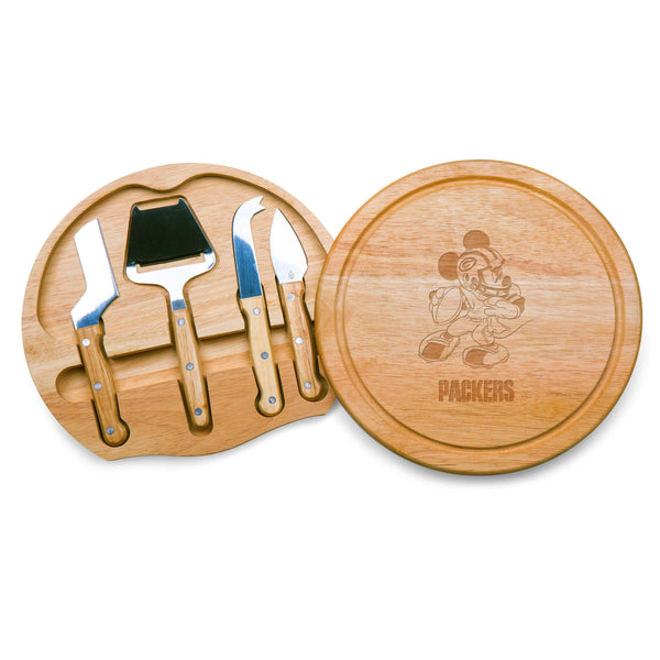 Green Bay Packers Mickey Mouse - Circo Cheese Cutting Board & Tools Set-Picnic Time Family of Brands