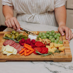 Ventana - Tempered Glass and Acacia Cheese Board and Knife Set
