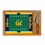 Cal Bears Football Field - Icon Glass Top Cutting Board & Knife Set