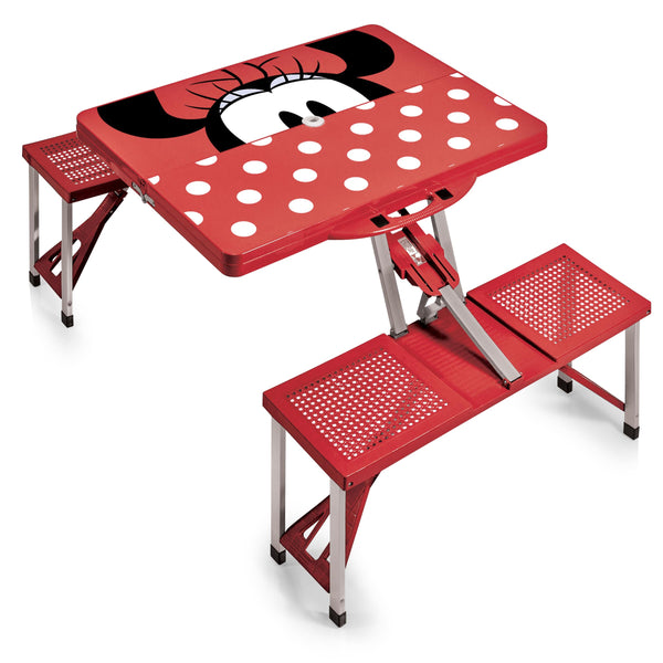 Minnie Mouse - Picnic Table Portable Folding Table with Seats