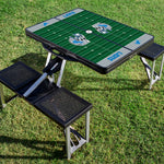 Detroit Lions Football Field - Picnic Table Portable Folding Table with Seats