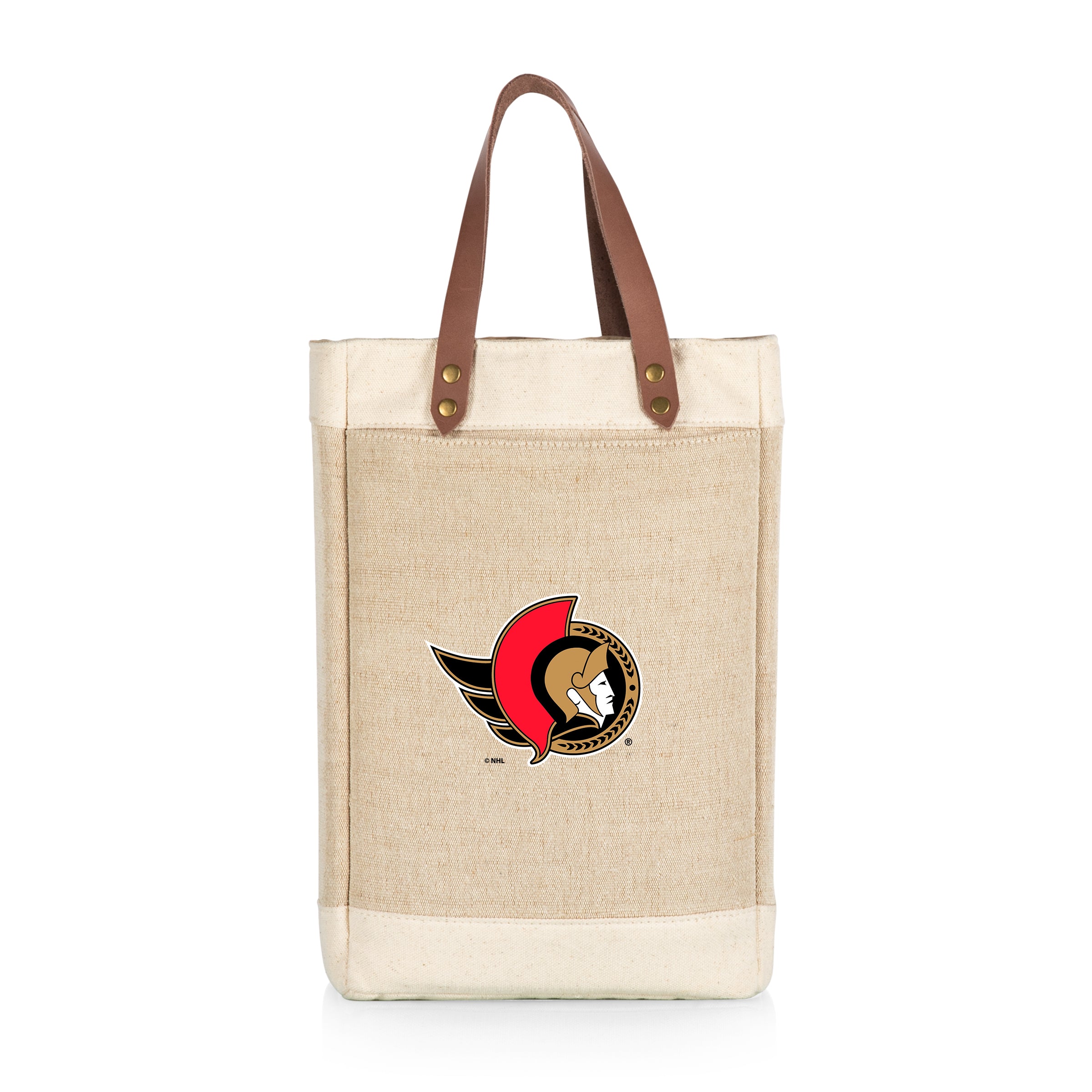 Ottawa Senators - Pinot Jute 2 Bottle Insulated Wine Bag