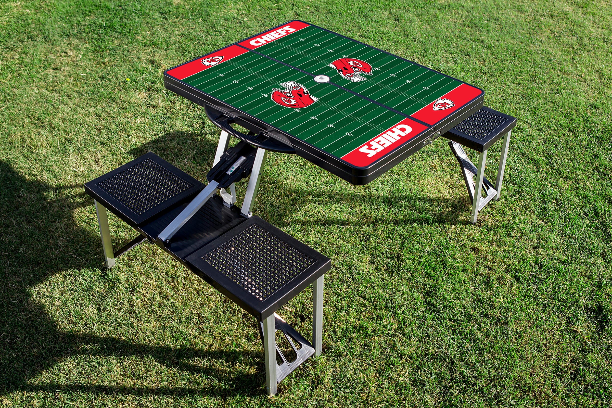 Kansas City Chiefs - Picnic Table Portable Folding Table with Seats
